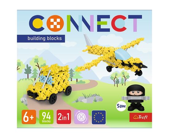 Конструктор Trefl Connect 2 в 1, 94 деталі (5900511619690), зображення 6