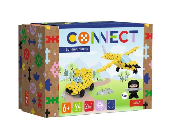 Конструктор Trefl Connect 2 в 1, 94 деталі (5900511619690)