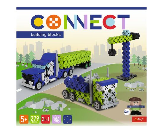 Конструктор Trefl Connect 3 в 1, 281 деталей (5900511619775), изображение 7