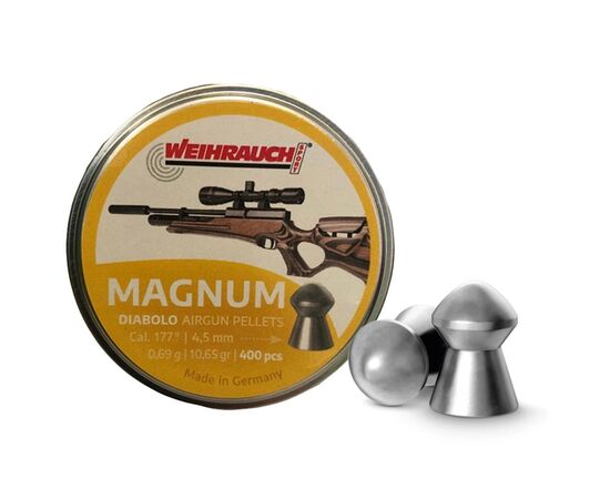 Пульки Weihrauch F&T Magnum 4,5 мм 0,69 г 400 шт (AM20004)