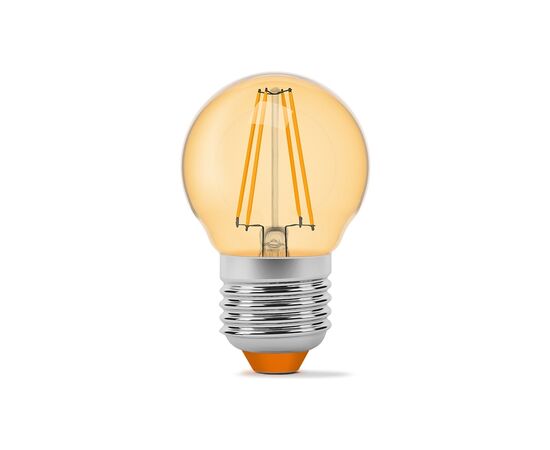 Лампочка Videx LED Filament G45FA 4W E27 2200K бронза (VL-G45FA-04272), изображение 2
