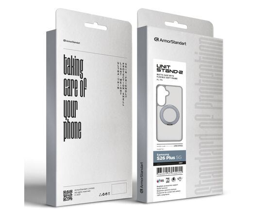 Чохол до мобільного телефона Armorstandart Unit Stand2 Samsung S26 Plus 5G Grey (ARM89960), зображення 6