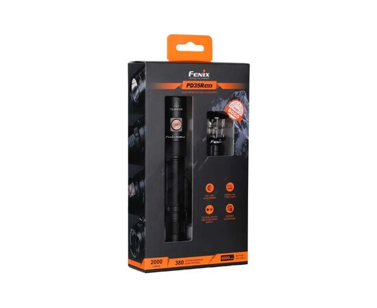 Ліхтар Fenix PD35R ACE LED 2000 лм + наключний ліхтар CL01 (помаранчевий) (PD35RACE-CL01O), зображення 8