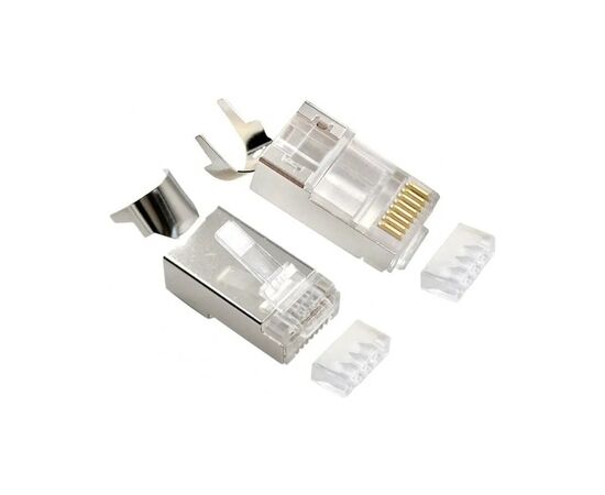 Конектор RJ45 cat.7 FTP 8P8C * 10 (наскрізні отв., позолоч. конт.) Cablexpert (LC-PTF7-01/10)