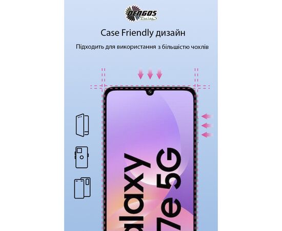 Стекло защитное Dengos Full Glue Samsung Galaxy M17e Black (TGFG-441), изображение 3