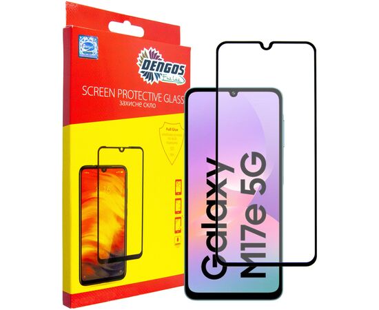 Стекло защитное Dengos Full Glue Samsung Galaxy M17e Black (TGFG-441)
