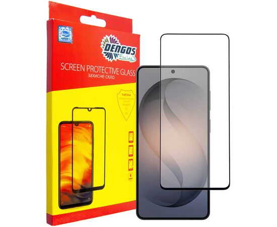 Стекло защитное Dengos Full Glue Samsung Galaxy S26 Plus Black (TGFG-443)