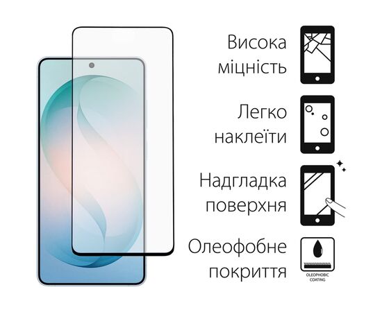 Стекло защитное Dengos Full Glue Samsung Galaxy S26 Ultra Black (TGFG-444), изображение 2