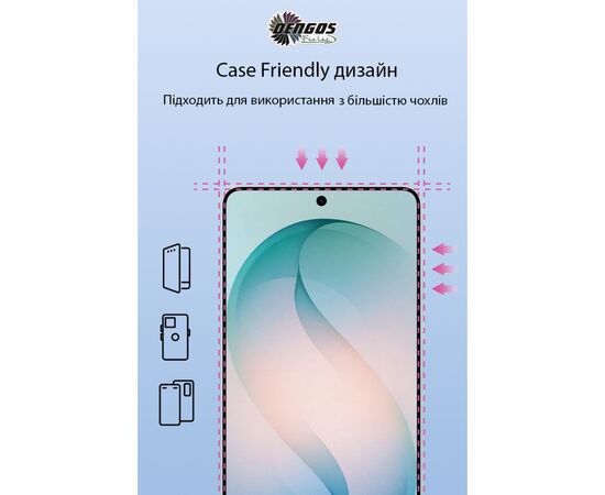 Стекло защитное Dengos Full Glue Samsung Galaxy S26 Ultra Black (TGFG-444), изображение 3