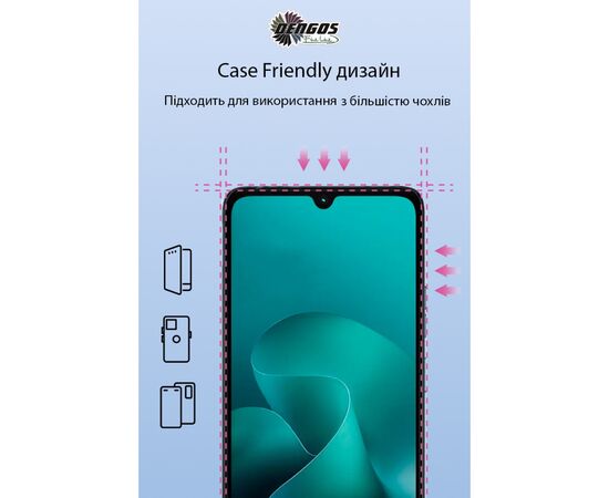 Стекло защитное Dengos Motorola G06 / G06 Power Black 2 pcs (DG-TG2P-92), изображение 3