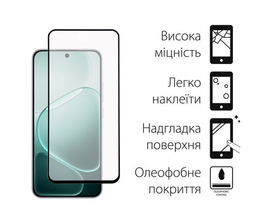 Стекло защитное Dengos OPPO A6 Pro Black 2 pcs (DG-TG2P-94), изображение 2