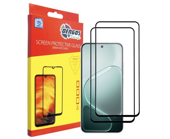 Стекло защитное Dengos OPPO A6 Pro Black 2 pcs (DG-TG2P-94)