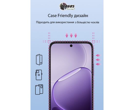 Стекло защитное Dengos OPPO A6x 4G / A6k 4G / A6 4G Black 2 pcs (DG-TG2P-95), изображение 3