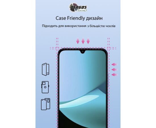 Стекло защитное Dengos Xiaomi Redmi 15C Black 2 pcs (DG-TG2P-88), изображение 3