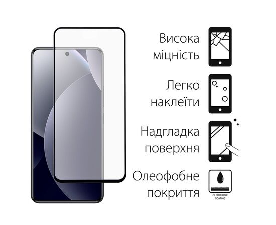 Стекло защитное Dengos Xiaomi Redmi Note 15 Pro 5G Black 2 pcs (DG-TG2P-97), изображение 2