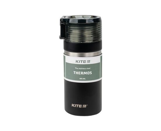 Поїльник-непроливайка Kite термос 473 мл, чорний (K21-320-03)