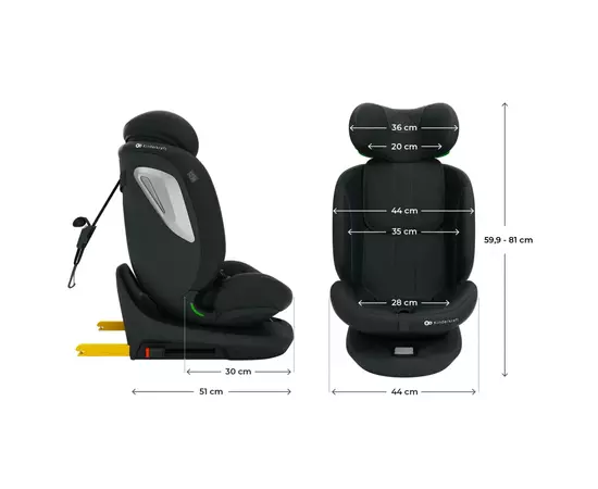Автокрісло Kinderkraft i-Grow 2 Plus i-Size Black (KCIGRO02BLKPL00) (5902533929825), зображення 9