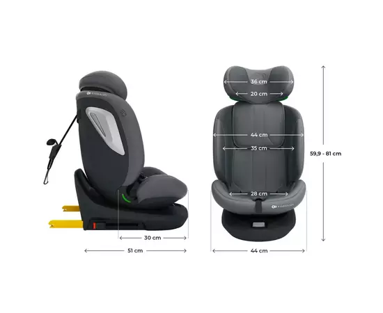 Автокресло Kinderkraft i-Grow 2 Plus i-Size Grey (KCIGRO02GRYPL00) (5902533929832), изображение 9