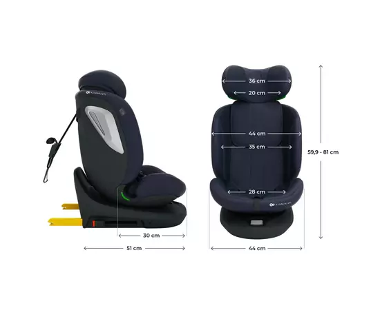 Автокрісло Kinderkraft i-Grow 2 Plus i-Size Navy (KCIGRO02NAVPL00) (5902533929856), зображення 9