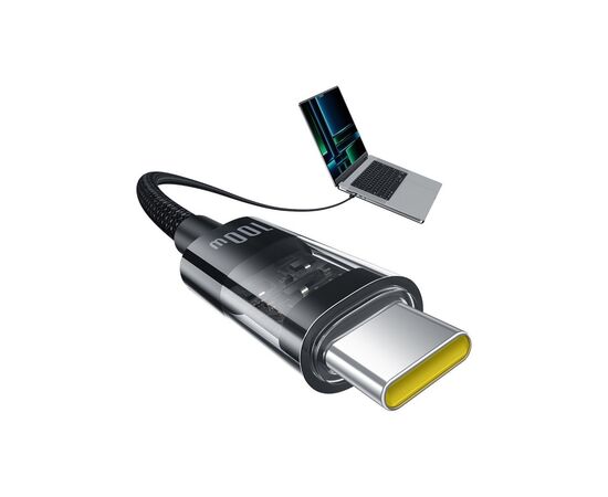 Дата кабель USB-C to USB-C 1.0m 100W black Baseus (1167202), изображение 4