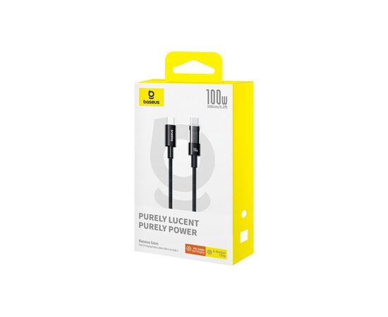 Дата кабель USB-C to USB-C 1.0m 100W black Baseus (1167202), изображение 7