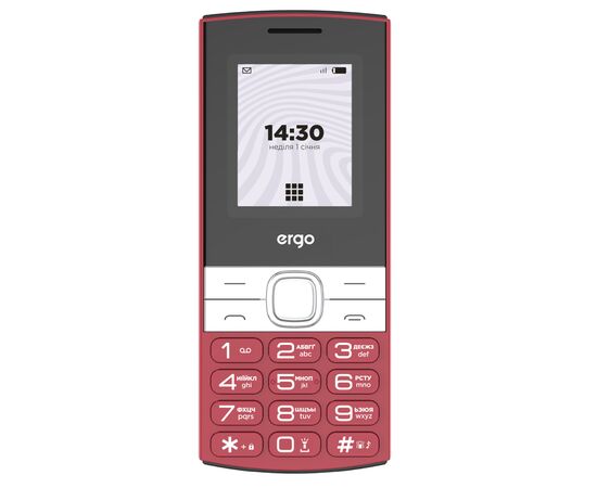 Мобильный телефон Ergo B185 Red, изображение 2