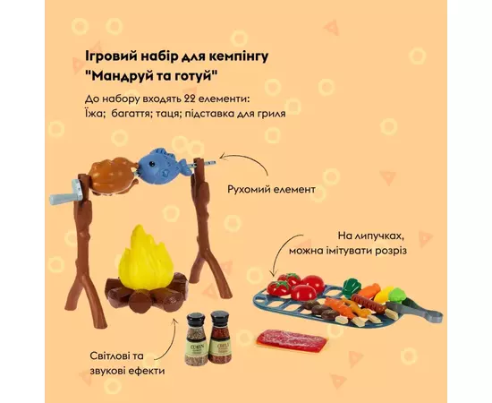 Игровой набор Otamanko для кемпинга Путешествуй и готовь (CA001), изображение 2