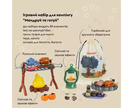 Игровой набор Otamanko для кемпинга Путешествуй и готовь (CA004), изображение 2
