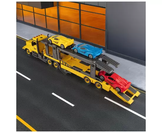Конструктор Otamanko АВТОКОНСТРУКТОР Грузовик тягач с легковыми авто (YW9085D), изображение 11