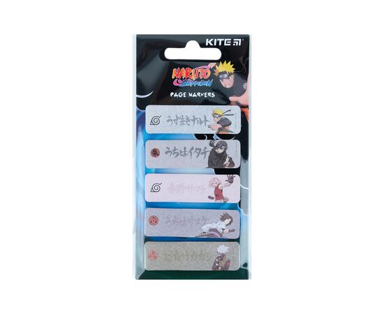 Стікер-закладка Kite паперова з малюнком Naruto 100 шт, 5х20 шт (NR23-480), зображення 2