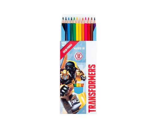 Карандаши цветные Kite Transformers 12 цветов (TF24-051), изображение 4