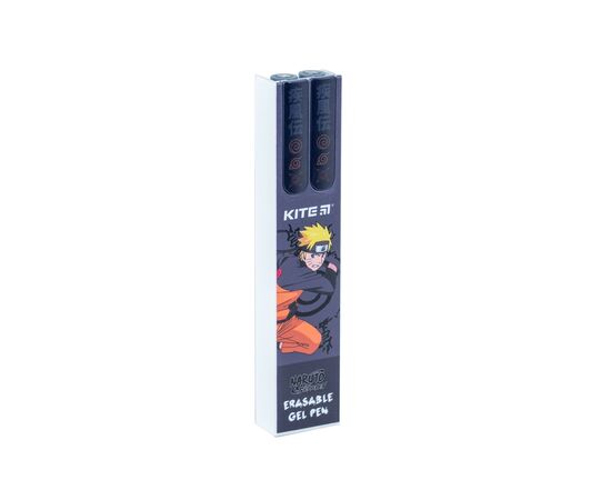 Ручка гелева Kite пиши-стирай Naruto синя, 2 шт у пеналі (NR24-069)