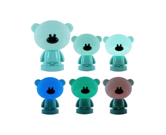 Нічник Kite Світильник LED з акумулятором Bear, зелений (K24-490-2-4), зображення 4