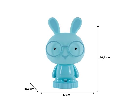 Нічник Kite Світильник LED з акумулятором Bunny, блакитний (K24-490-1-3), зображення 6