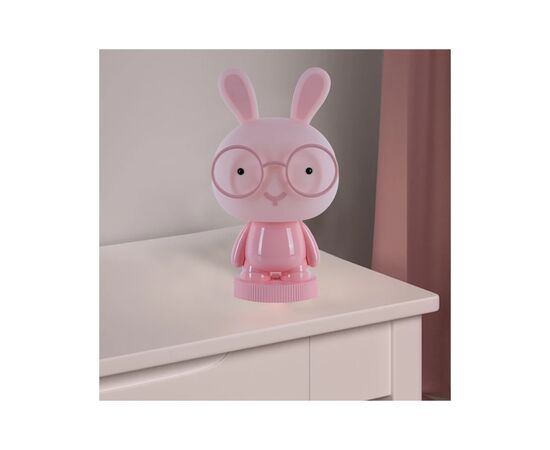 Нічник Kite Світильник LED з акумулятором Bunny, рожевий (K24-490-1-2), зображення 5