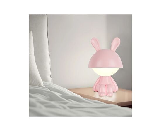 Нічник Kite Світильник LED з акумулятором Cute Bunny, рожевий (K25-316-1-2), зображення 5