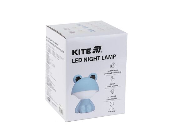 Ночник Kite Светильник LED с аккумулятором Cute Froggy, белый (K25-316-3-1), изображение 3