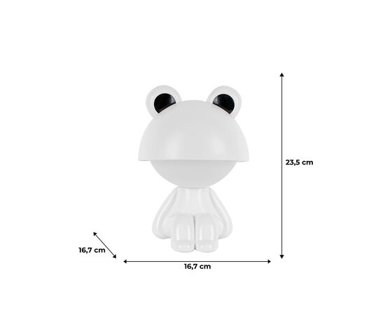 Ночник Kite Светильник LED с аккумулятором Cute Froggy, белый (K25-316-3-1), изображение 6