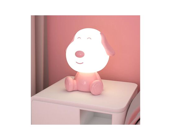 Ночник Kite Светильник LED с аккумулятором Doggy, розовый (K24-491-3-2), изображение 5