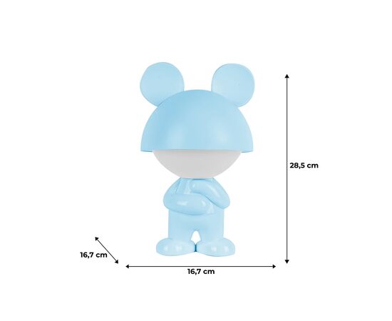 Нічник Kite Світильник LED з акумулятором Dreamy Mouse, блакитний (K25-315-2-3), зображення 6