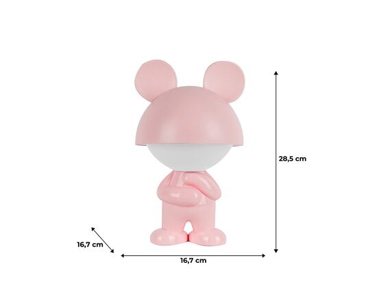Ночник Kite Светильник LED с аккумулятором Dreamy Mouse, розовый (K25-315-2-2), изображение 6