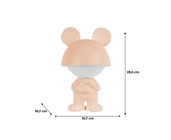 Нічник Kite Світильник LED з акумулятором Dreamy Mouse, персиковий (K25-315-2-4), зображення 6