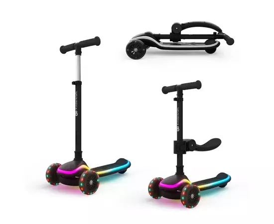 Самокат Kinderkraft 2-в-1 Raket Up Black (KRRAUP00BLK0000) (5902533930029)