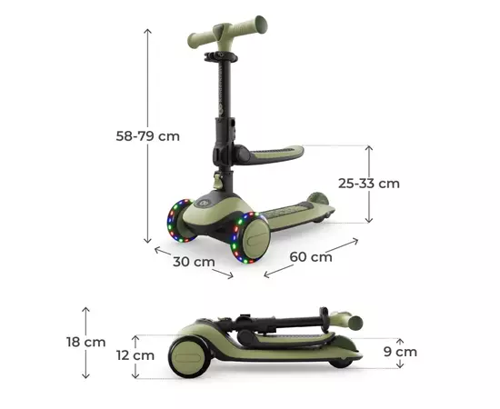 Самокат Kinderkraft Halley 2 Grassland Green (KRHALL02GRE0000) (5902533930180), изображение 8