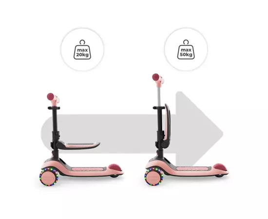 Самокат Kinderkraft Halley 2 Rose Pink (KRHALL02PNK0000) (5902533930173), изображение 4