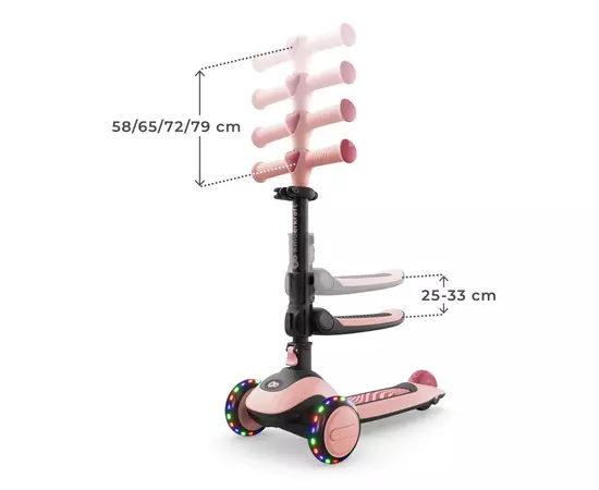 Самокат Kinderkraft Halley 2 Rose Pink (KRHALL02PNK0000) (5902533930173), изображение 5