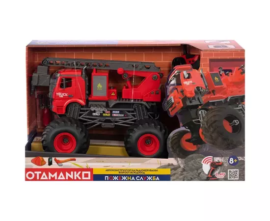 Конструктор Otamanko Автоконструктор BIGFOOT Вездеход Пожарный кран с водой (FY002A (red)), изображение 3