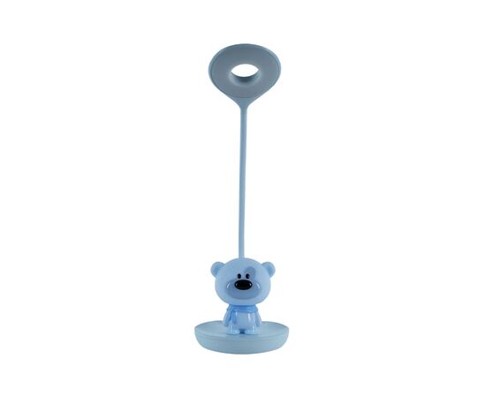 Настільна лампа Kite Bear LED з акумулятором, блакитна (K24-492-2-3), зображення 3