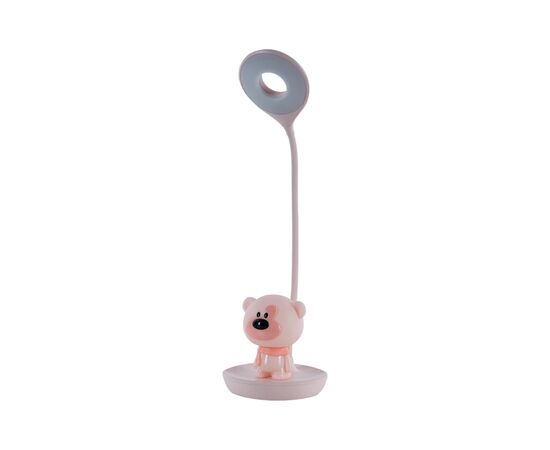 Настольная лампа Kite Bear LED с аккумулятором, розовый (K24-492-2-2), изображение 2