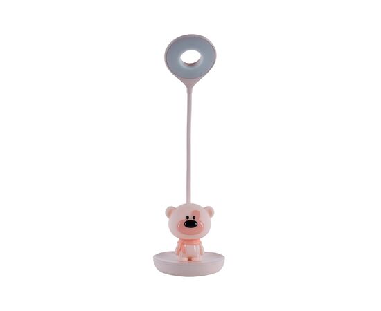 Настольная лампа Kite Bear LED с аккумулятором, розовый (K24-492-2-2), изображение 3